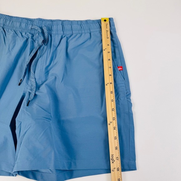 Quiksilver Board Shorts Mens XL Blue Hybrid Elastic Waist Swim Trunks Stretch - Picture 4 of 9